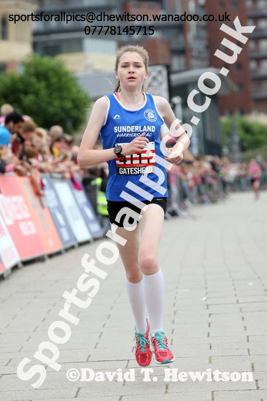 Girls Junior Great  North Run, Newcastle/Gateshead. Photo: David T. Hewitson/Sports for All Pics
